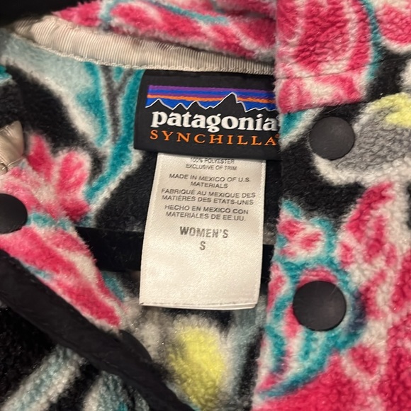 Patagonia Snap T Synchilla Button Fleece Jacket Aloha - Picture 3 of 5